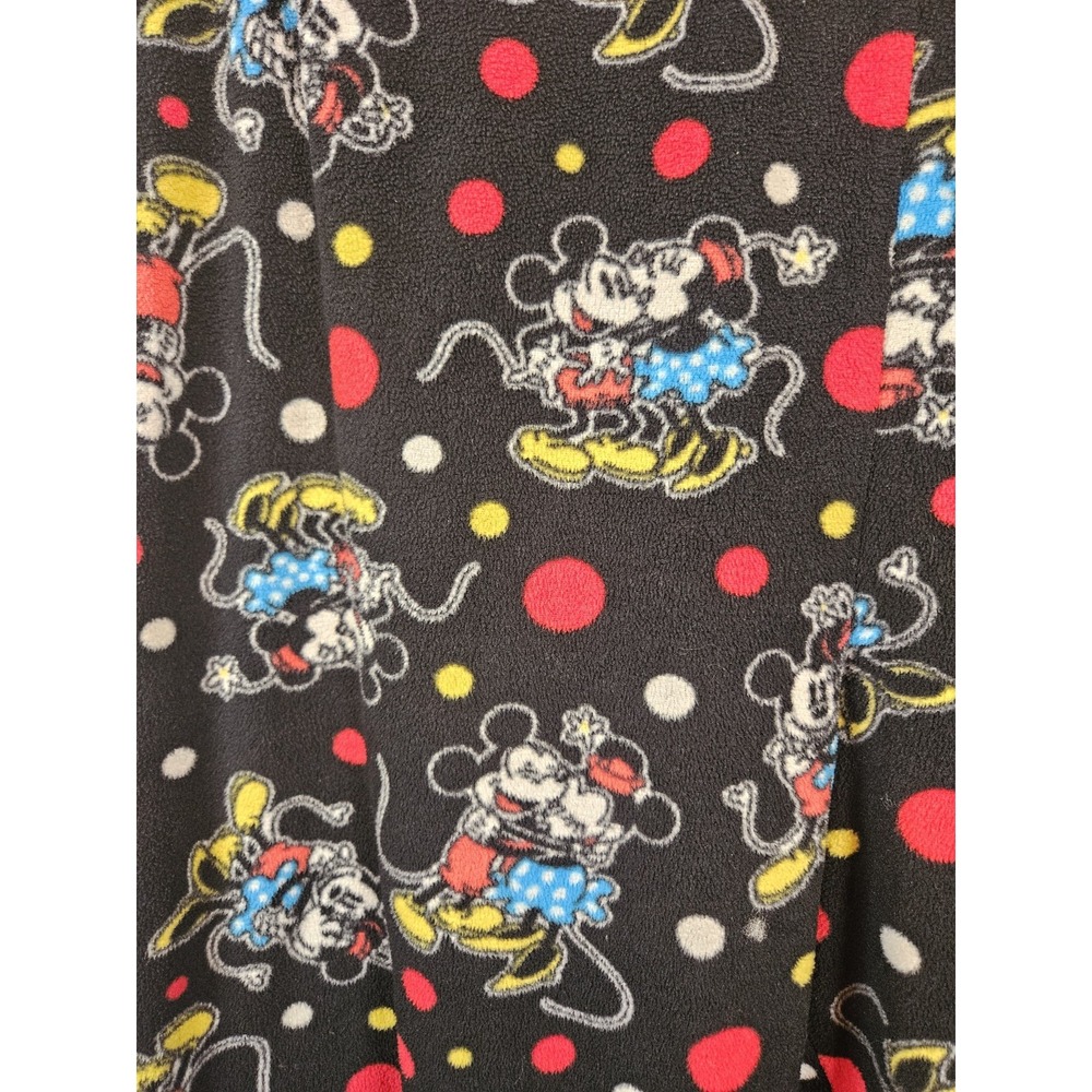 Disney Womens 2X Pajama Pants Black Mickey & Minnie Mouse Casual Loungewear - Picture 3 of 9